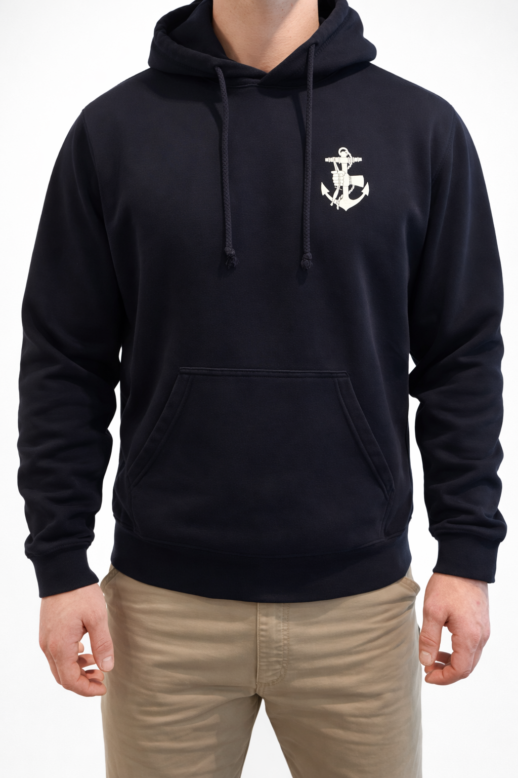 Hoodie Marinblå