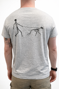 T-shirt Skeletthund